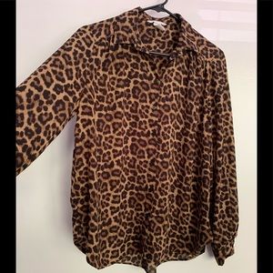 H&M Leopard Blouse